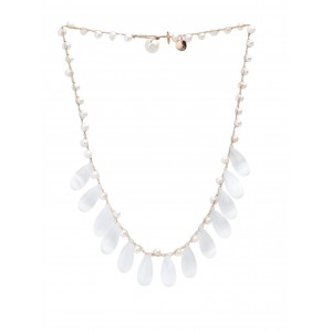 Collana uncinetto con Goccie